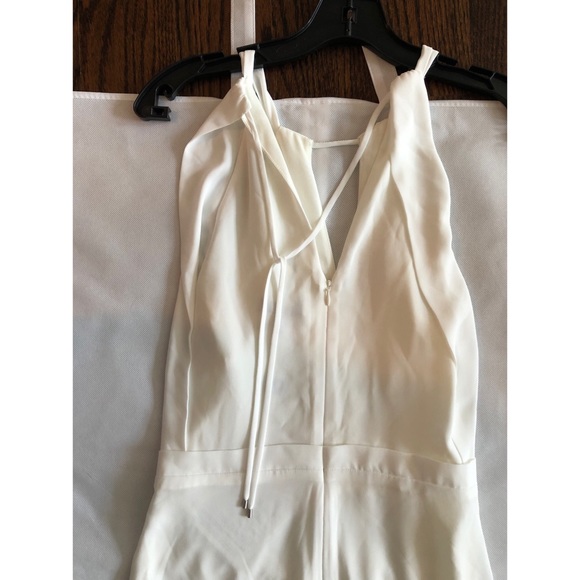 NWT Halston Heritage white gown with bead detail - Picture 7 of 8